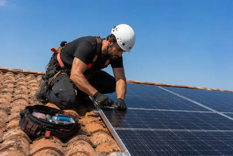Maintenance et monitoring de panneaux solaires au Bernard